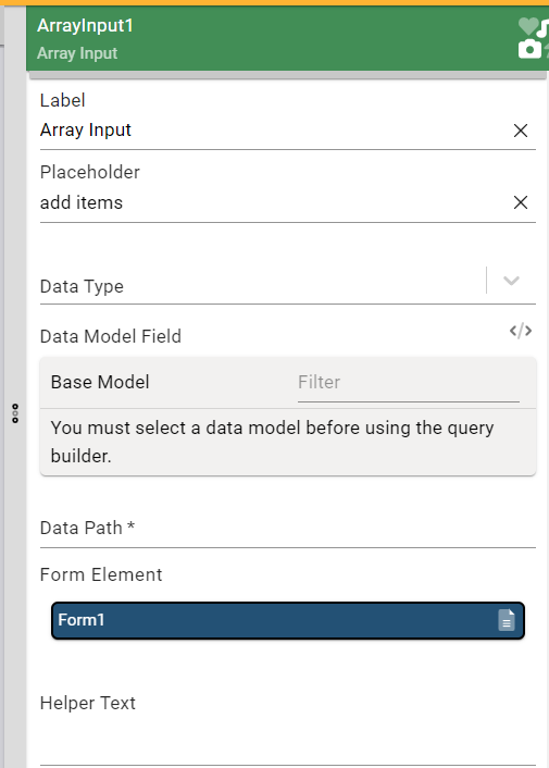 Basic editable properties